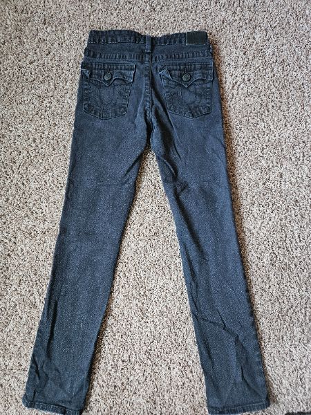 Boys jeans, black, sz 12, True Religion , Kids 12 & 14 (large)