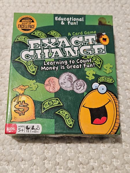 Exact Change counting game , ages 5+