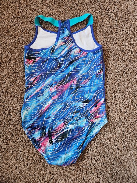 Gymnastics suit, blue, sz M, future star , Kids 10 (medium)