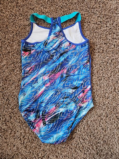Gymnastics suit, blue, sz M, future star , Kids 10 (medium)