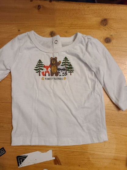 3 to 6 month long sleeve shirts, Kids 6 Month (3-6M)