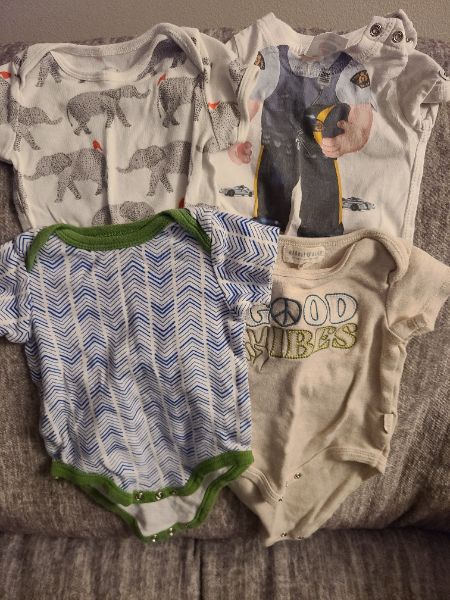 6 month onsies