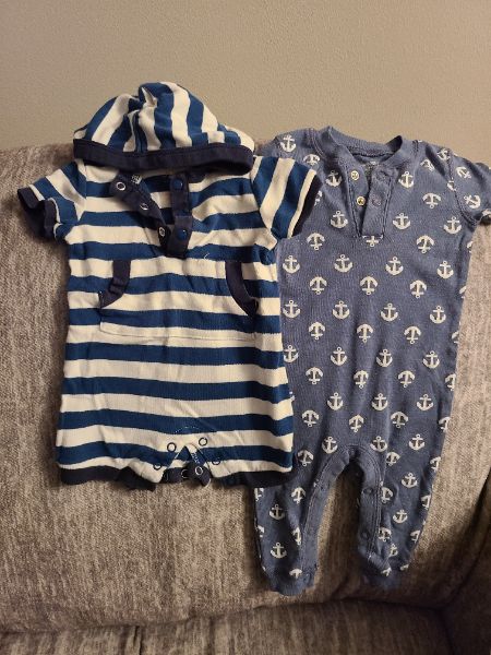 3 to 6 month rompers