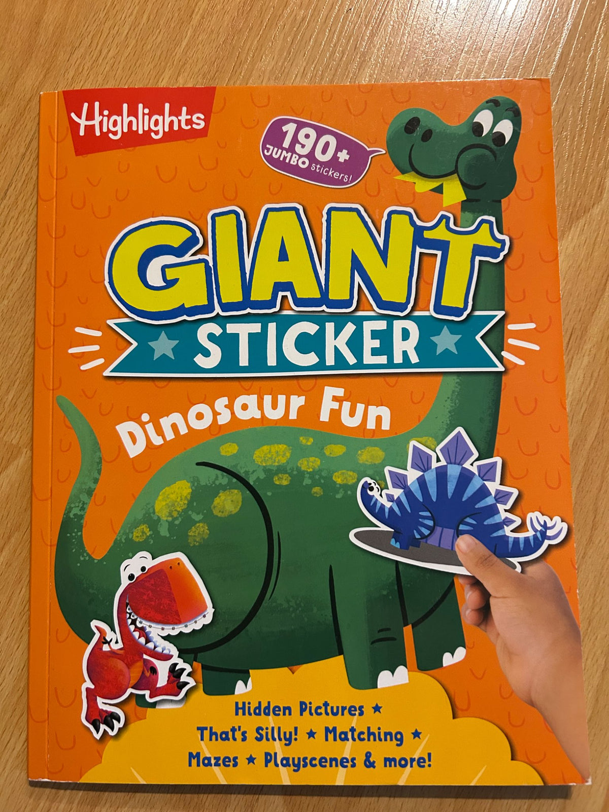 Highlights giant sticker dinosaur book
