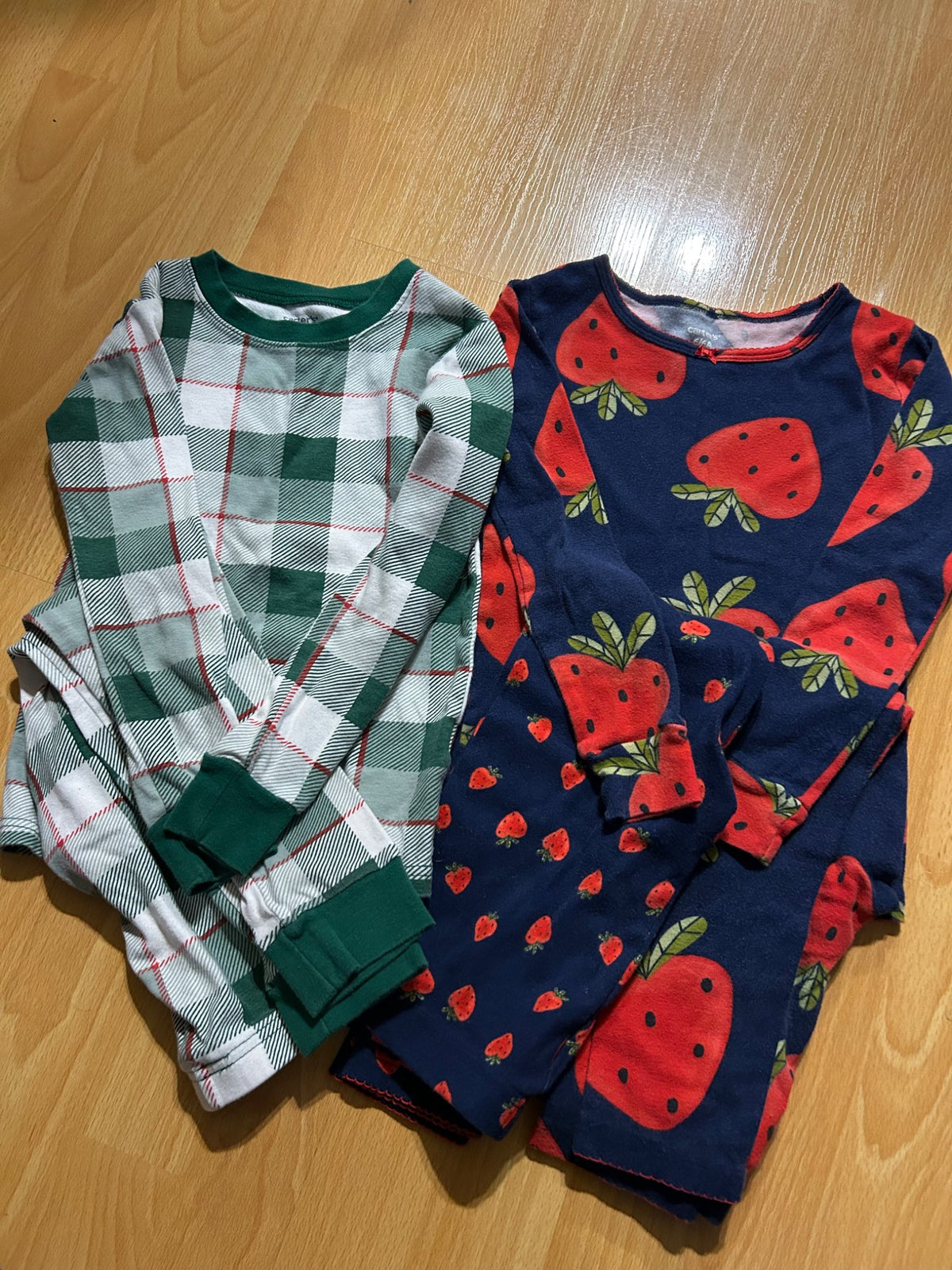 Carters girls size 6 pajama 2 piece sets bundle, Kids 6/6X