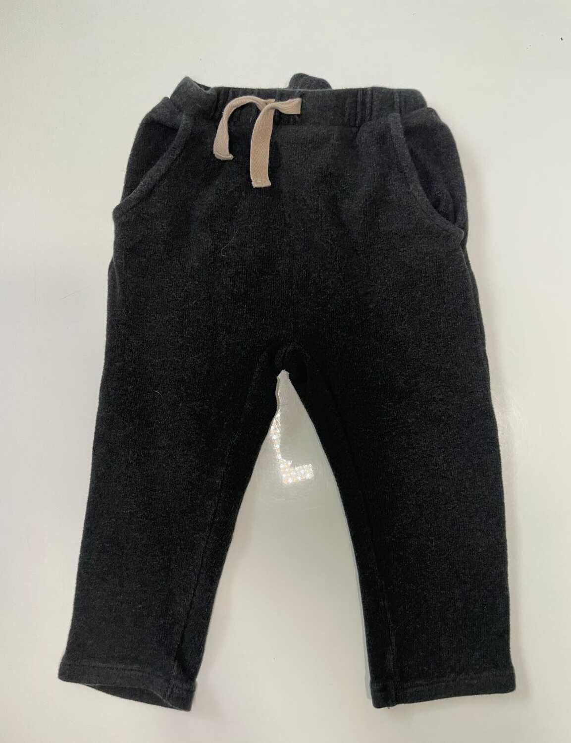 Zara boys pants size 3-4 years (Dark grey knit), Kids 3T