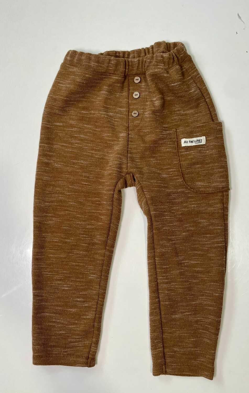 Zara boys pants size 3-4 years (Carmel brown), Kids 3T