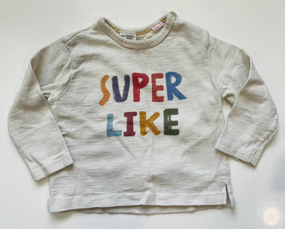 Zara super like long sleeve 17-24 month , Kids 24 Month (18-24M)