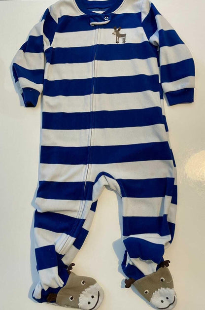 Lots of 5 footed fleece pajamas 2T, Kids 2T
