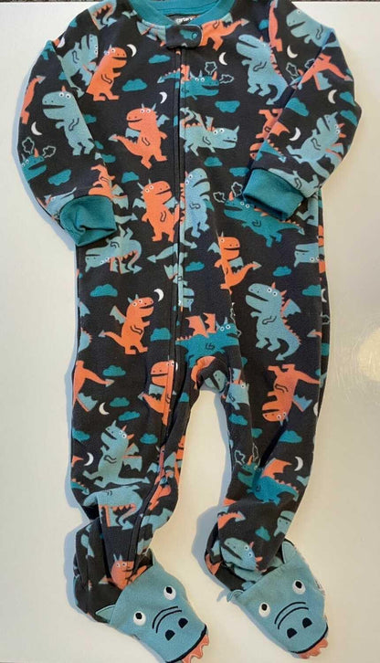 Lots of 5 footed fleece pajamas 2T, Kids 2T