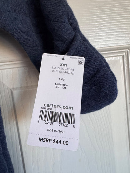 NWT Carters 3 M bunting suit (blue), Kids 3 Month (0-3M)
