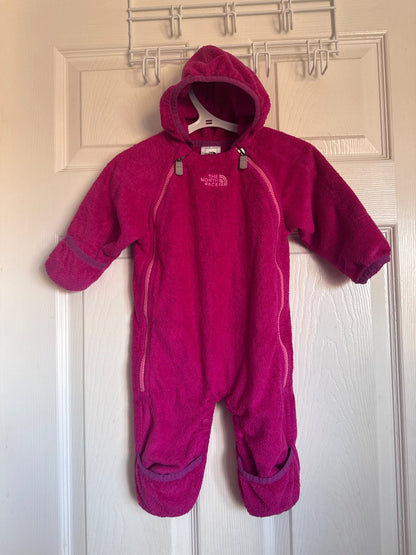 The North Face 3-6 M fleece bunting (pink), Kids 6 Month (3-6M)
