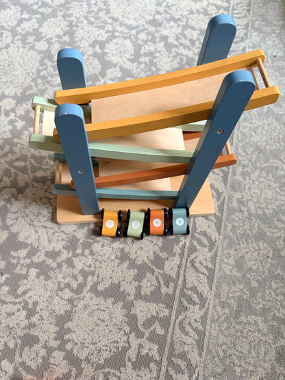 Wooden Vertical Car Track Toy