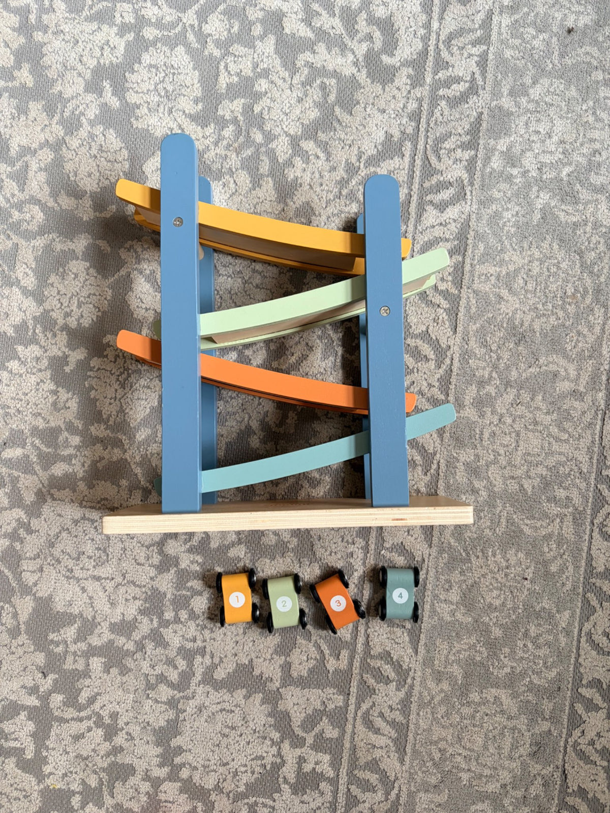 Wooden Vertical Car Track Toy