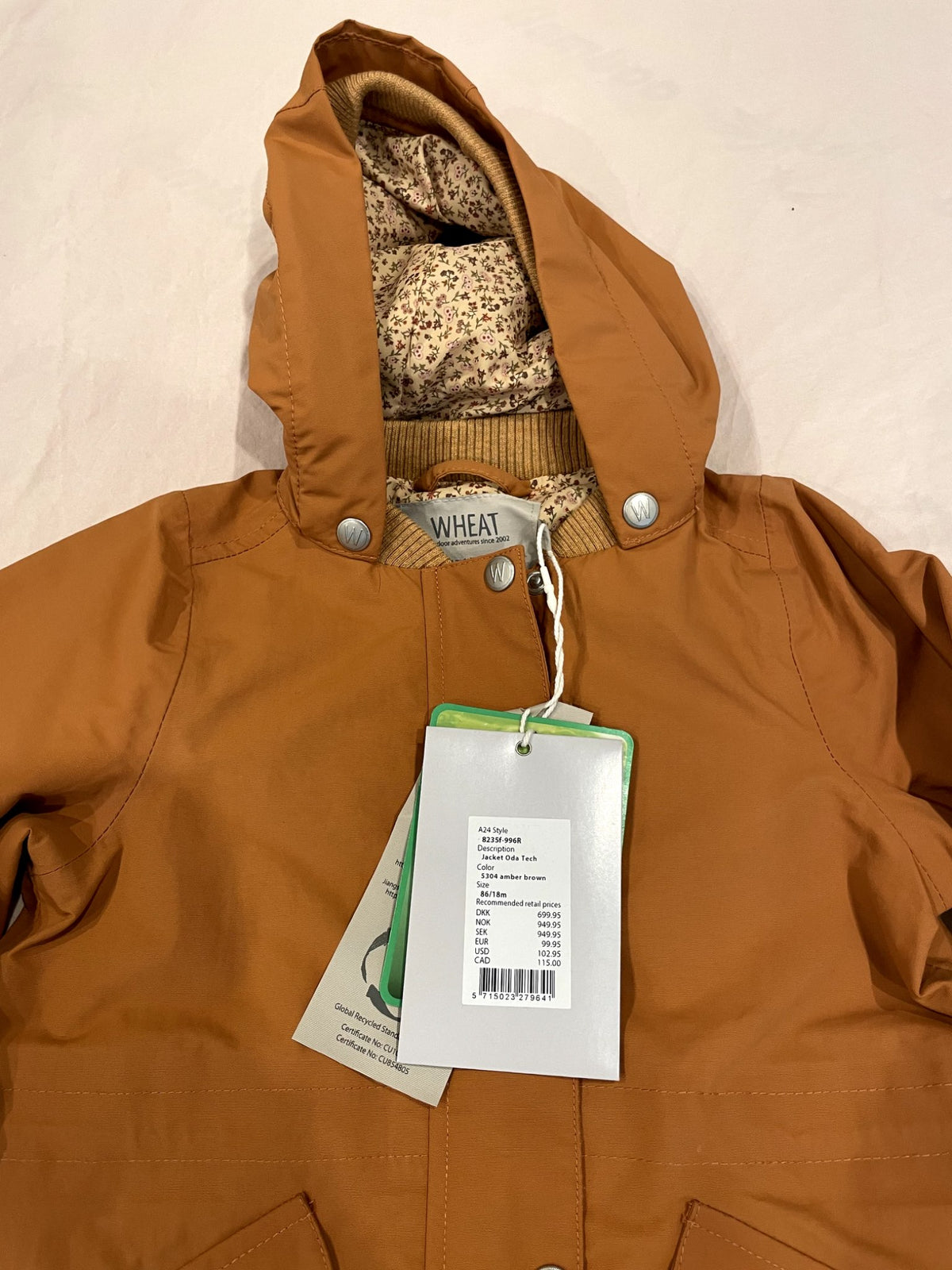 Wheat Spring jacket, Kids 18 Month (12-18M)