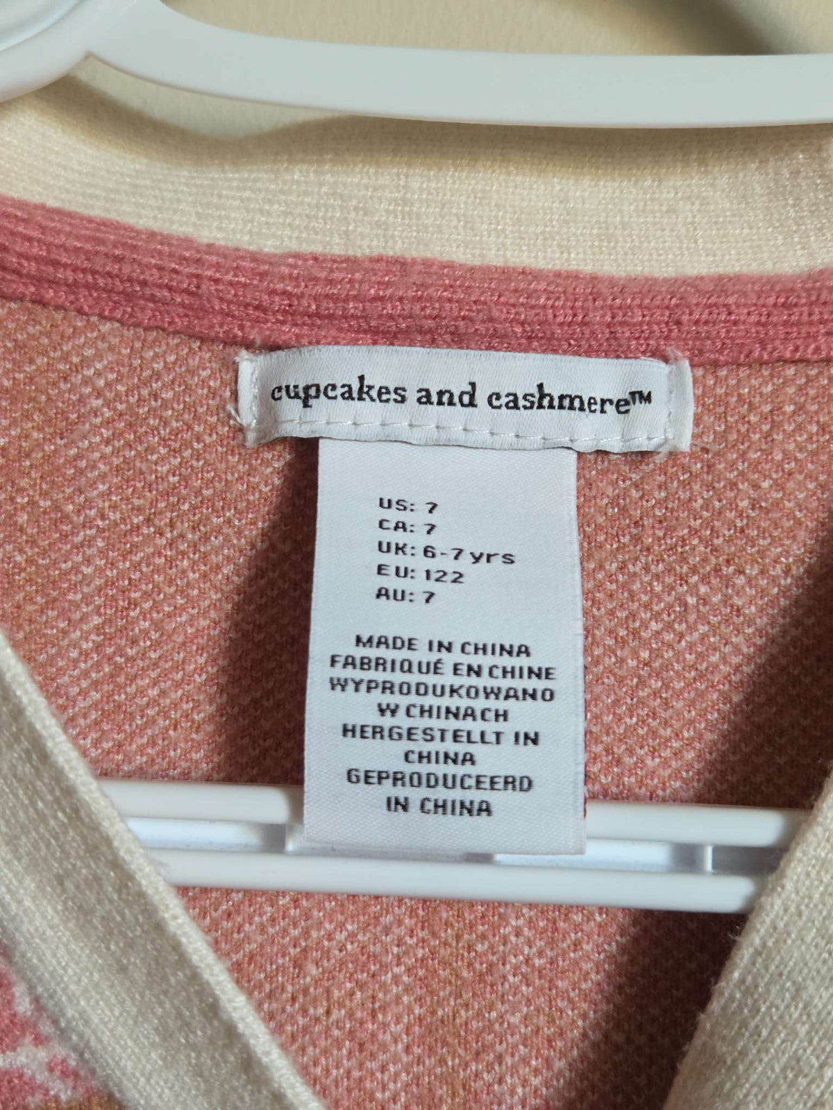 Cupcakes and Cashmere Floral Cardigan Sweater Size 7, Kids 7