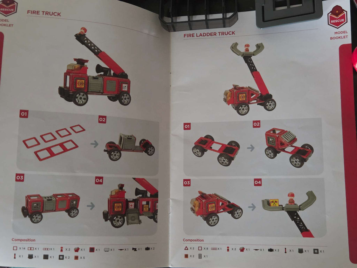Magformers Magnetic Tiles Amazing Rescue Set