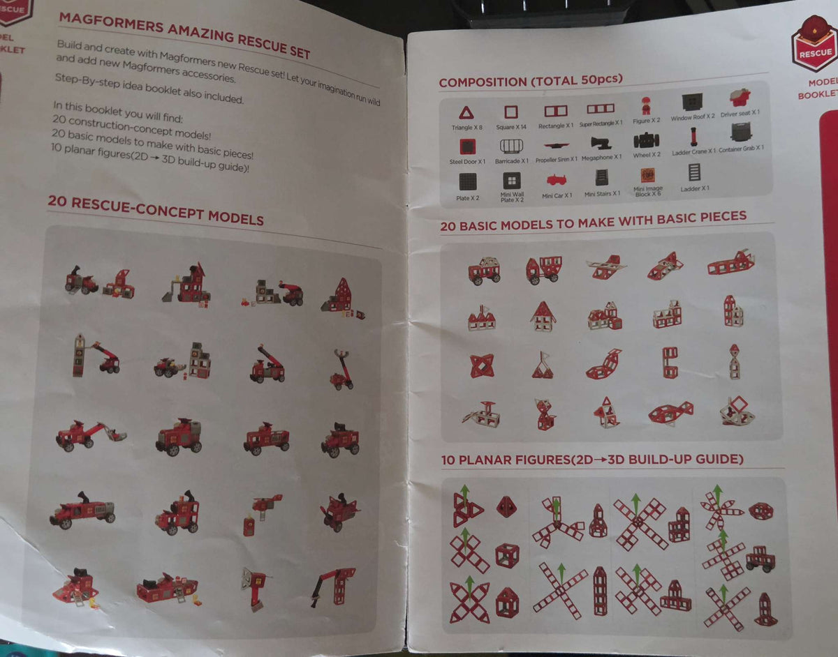Magformers Magnetic Tiles Amazing Rescue Set