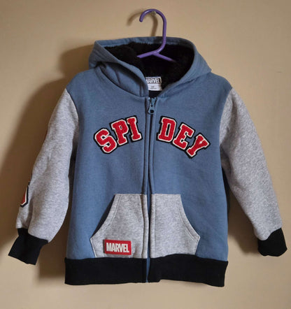 Marvel Spiderman "Spidey" Zip Up Hoodie 3T, Kids 3T
