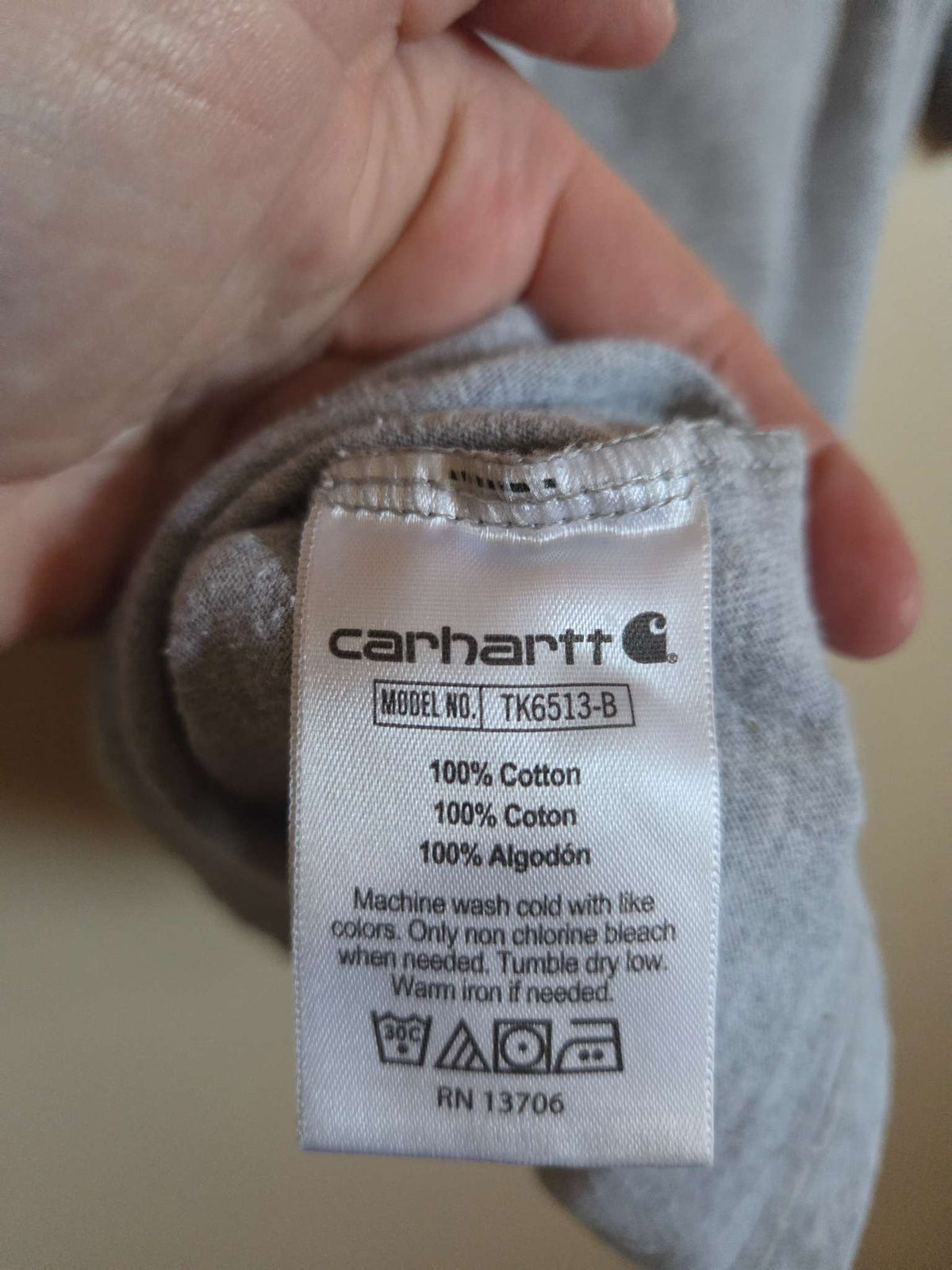 Boys Carhartt Grey Tshirt 8-10, Kids 8