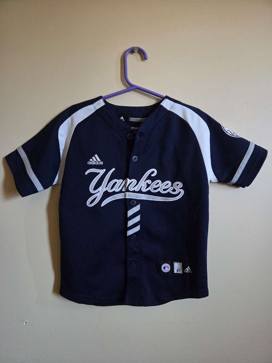 Adidas Yankees Jetter Baseball Jersey 4T , Kids 4/4T