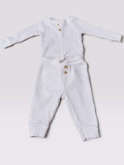 3-6m waffle matching set , Kids 6 Month (3-6M)