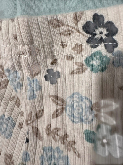 3-6m matching floral outfit , Kids 6 Month (3-6M)