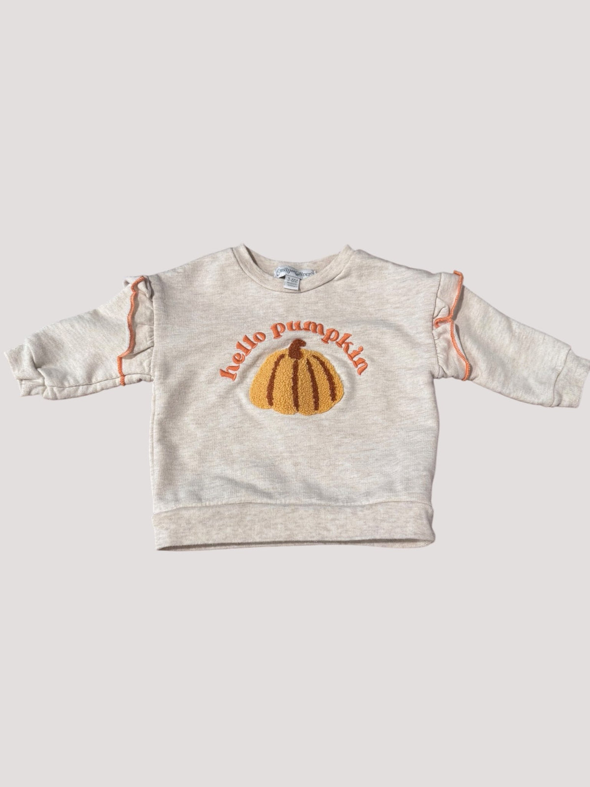 Hello pumpkin sweatshirt , Kids 6 Month (3-6M)