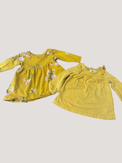 Long sleeve yellow shirts, Kids 6 Month (3-6M)