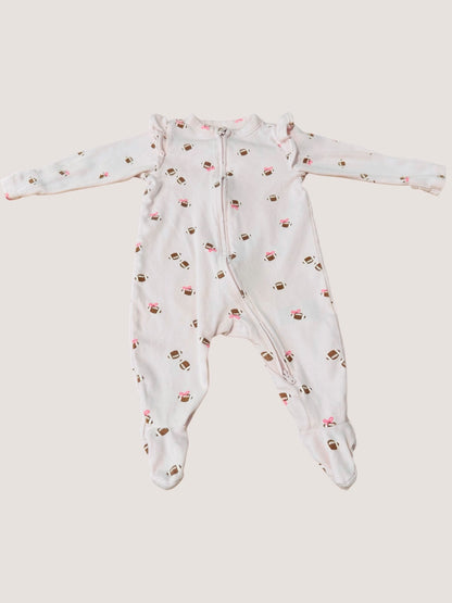 Football fan onesie, Kids 6 Month (3-6M)