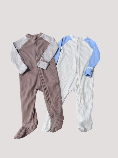 Ribbed onesie bundle 3-6m, Kids 6 Month (3-6M)