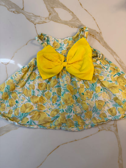 Summer yellow dress 3-6month, Kids 6 Month (3-6M)