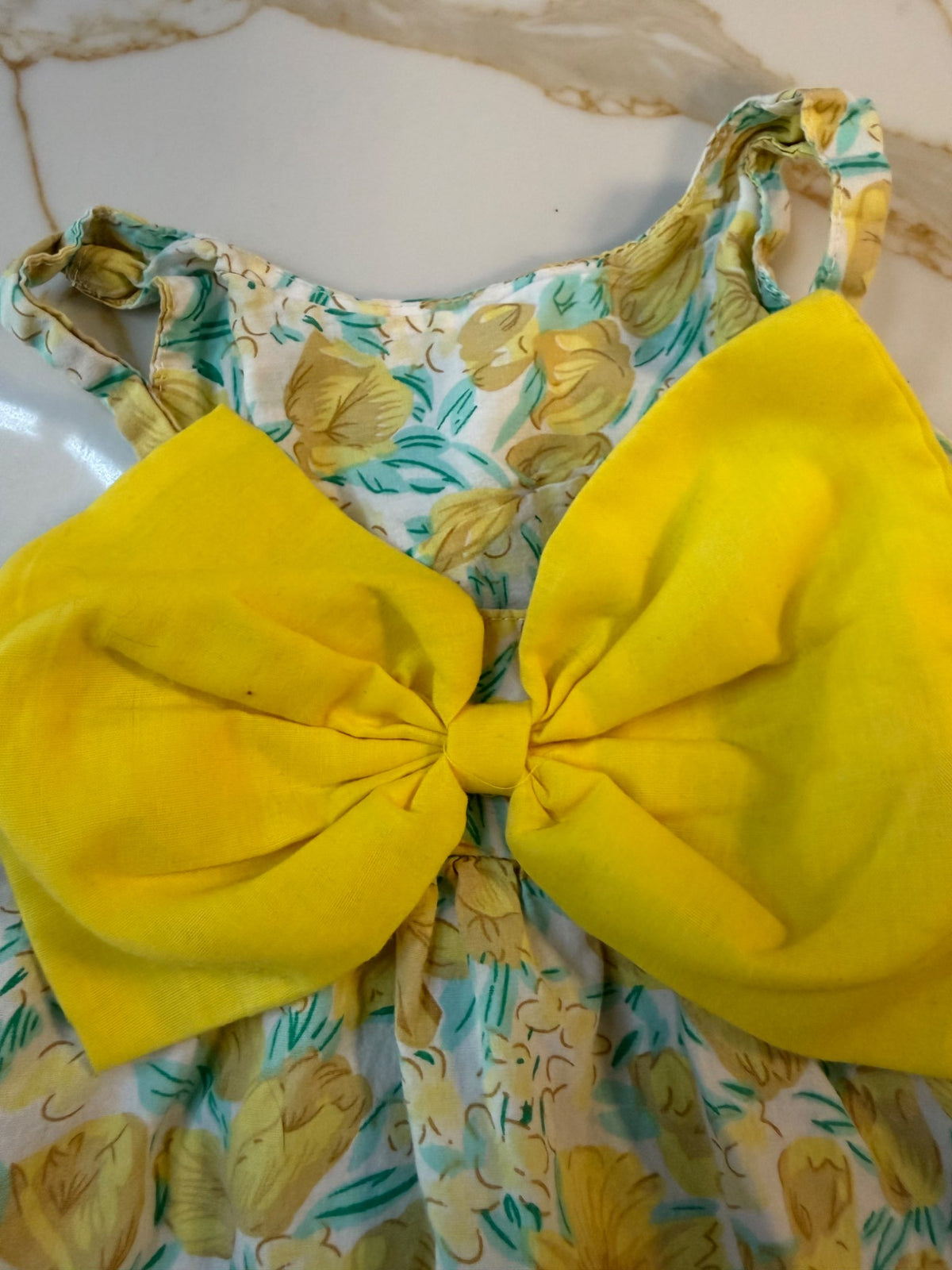 Summer yellow dress 3-6month, Kids 6 Month (3-6M)