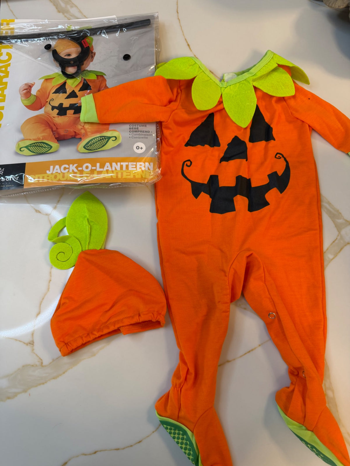 Pumpkin outfit 0-6months, Kids 3 Month (0-3M)