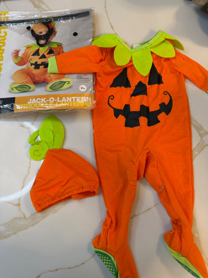 Pumpkin outfit 0-6months, Kids 3 Month (0-3M)