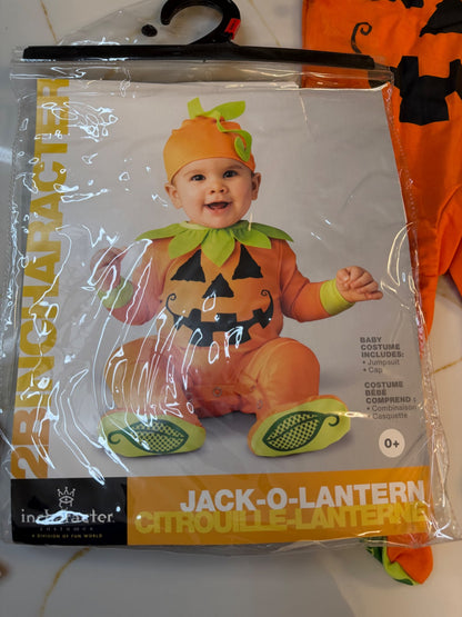 Pumpkin outfit 0-6months, Kids 3 Month (0-3M)