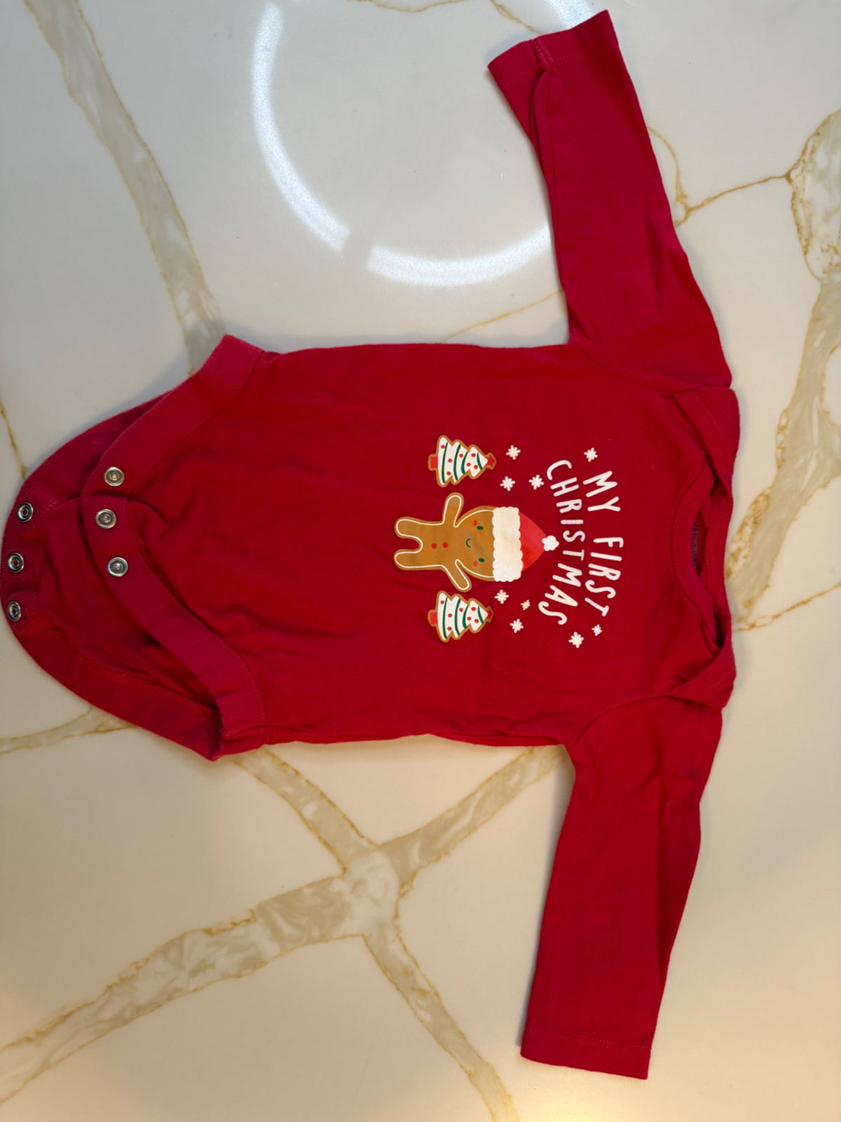 Red - my first Christmas outfit 3-6month, Kids 6 Month (3-6M)