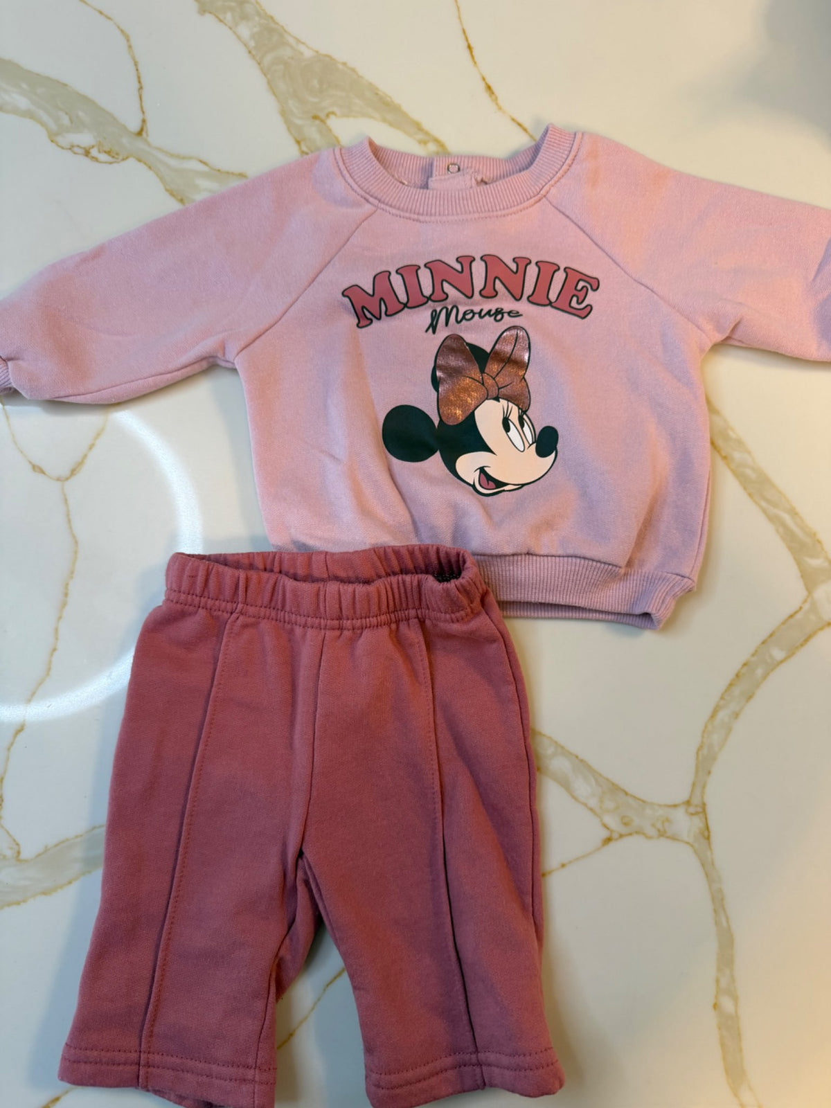 Minnie pink outfit 0-3month , Kids 3 Month (0-3M)