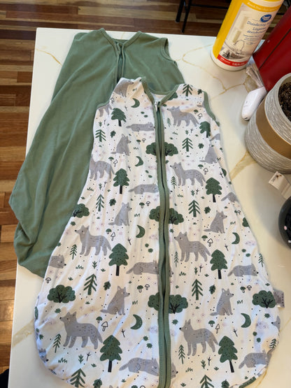 Sleep sacks (2) , 6-12 Months (Medium)
