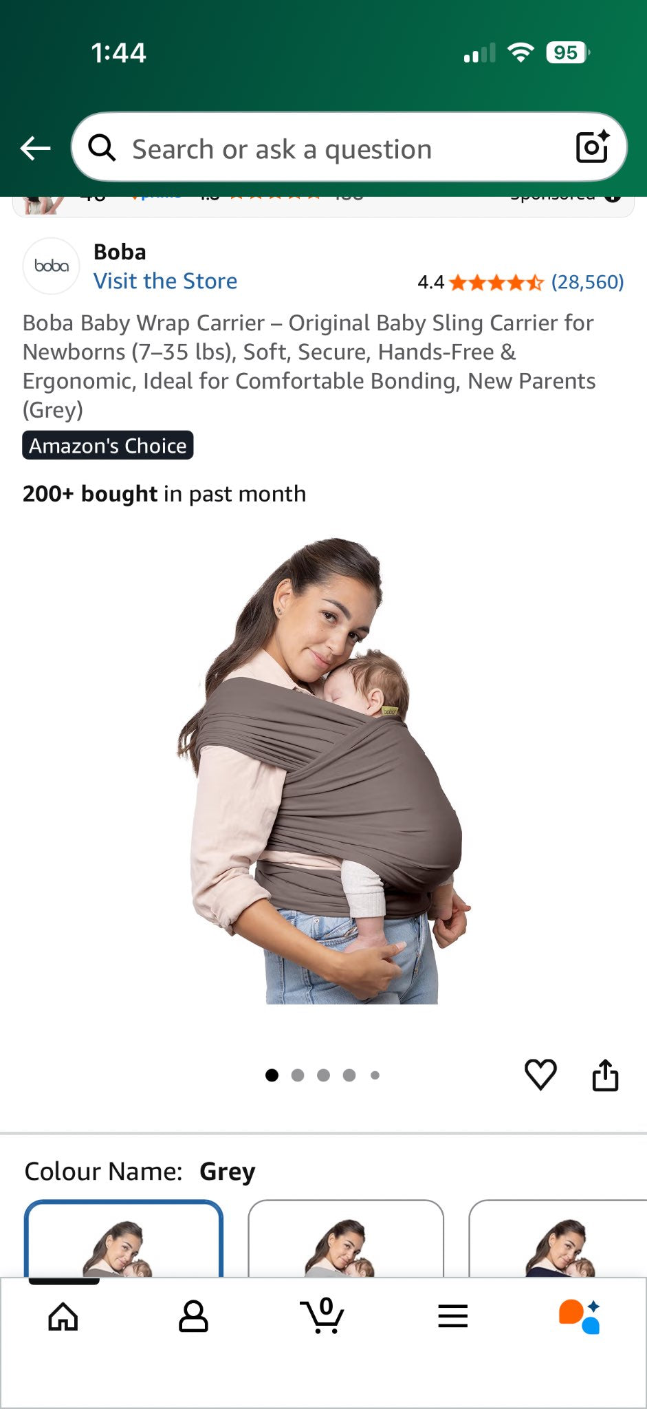 Boba baby carrier wrap