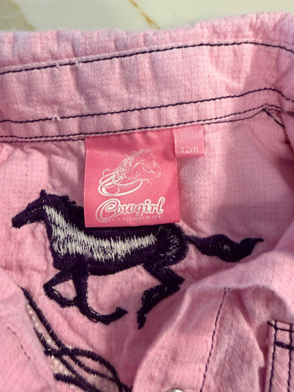 Cowgirl western shirt 12 month , Kids 12 Month (9-12M)