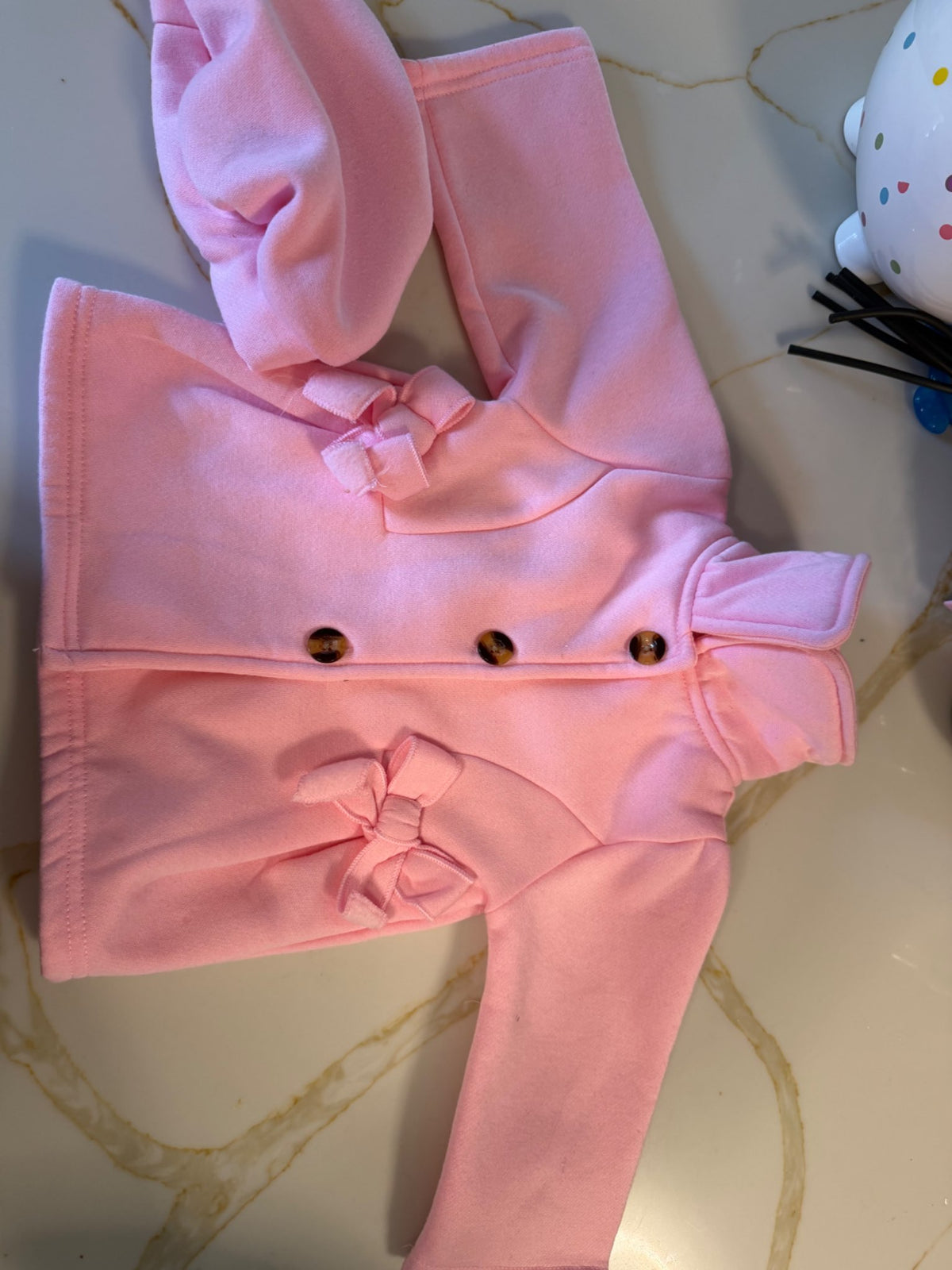 Pink jacket with hat 6-9month , Kids 9 Month (6-9M)