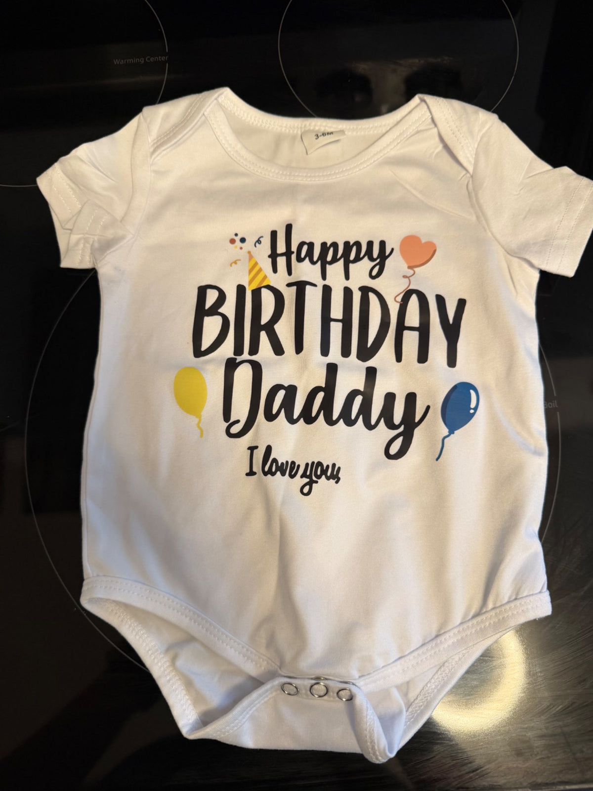 Baby birthday shirt 3-6month , Kids 6 Month (3-6M)