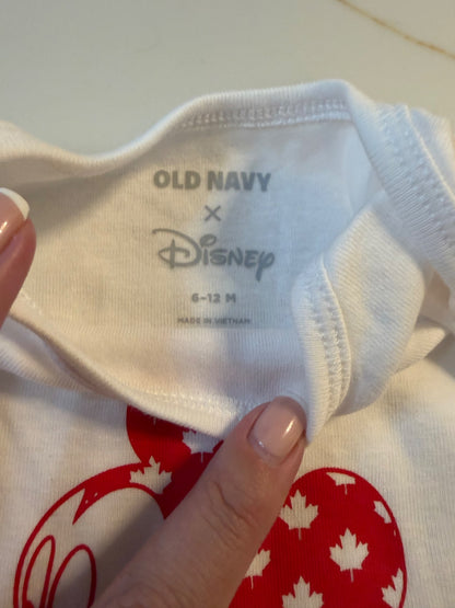 Mickey 6-12month white top, Kids 9 Month (6-9M)