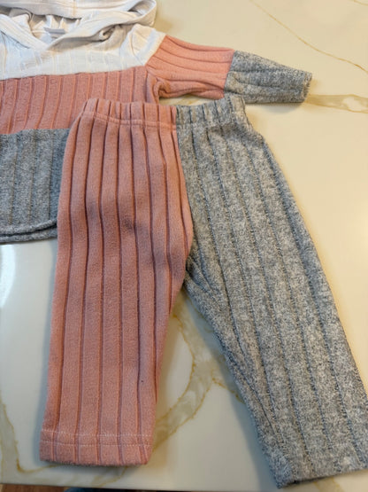 Pink, white and grey outfit 6-9month, Kids 9 Month (6-9M)