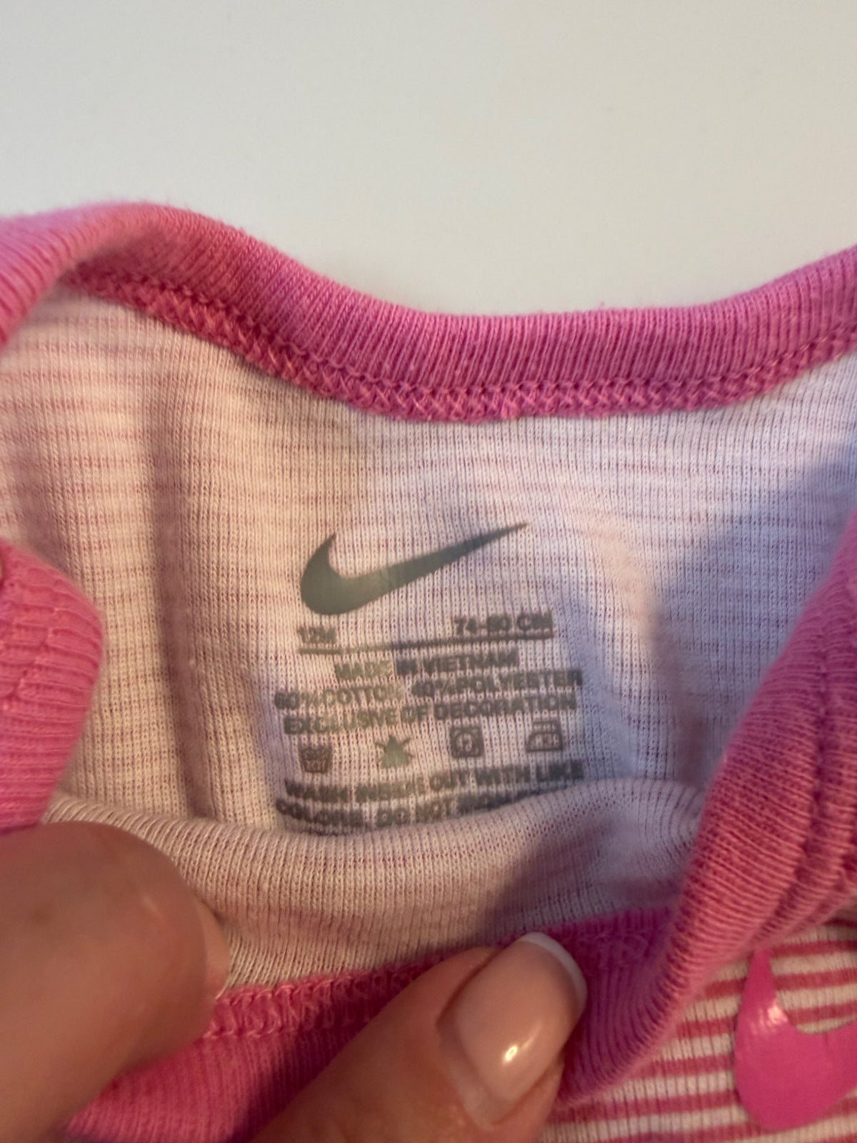 Nike pink top 12month, Kids 12 Month (9-12M)