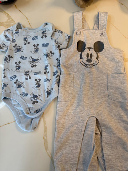 Mickey overalls 9-12month