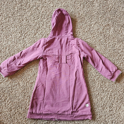 Girls long coat, size 8, purple, peekaboo beans , Kids 7 & 8 (small)