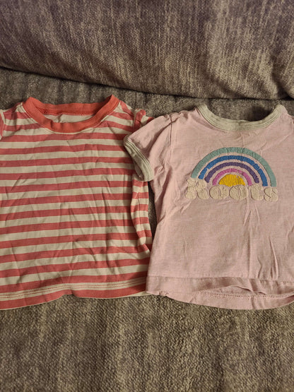 12 to 18 month girls t shirts 4 pcs, Kids 18 Month (12-18M)
