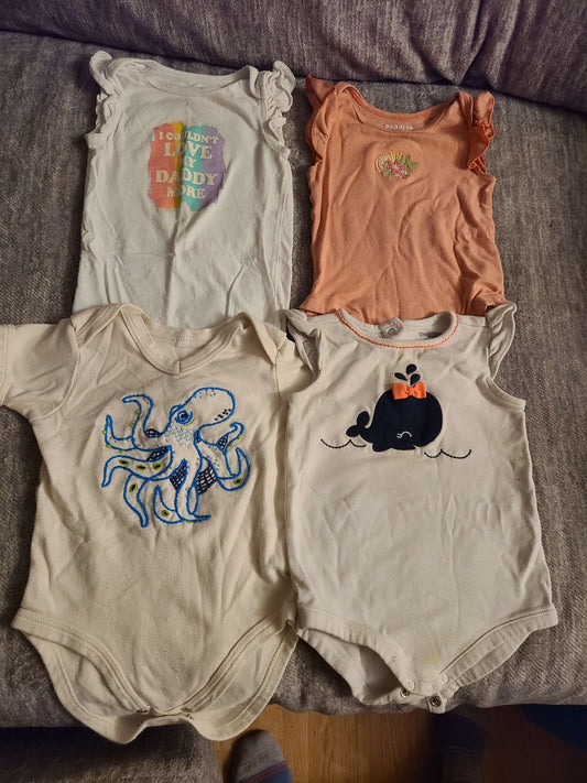 12 to 18 month onsies 4 pcs, Kids 18 Month (12-18M)